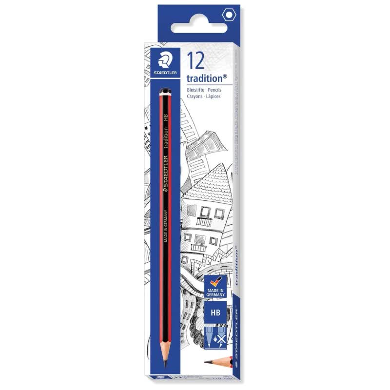 staedtler tradition eco hb pencils 180t hb box of 12