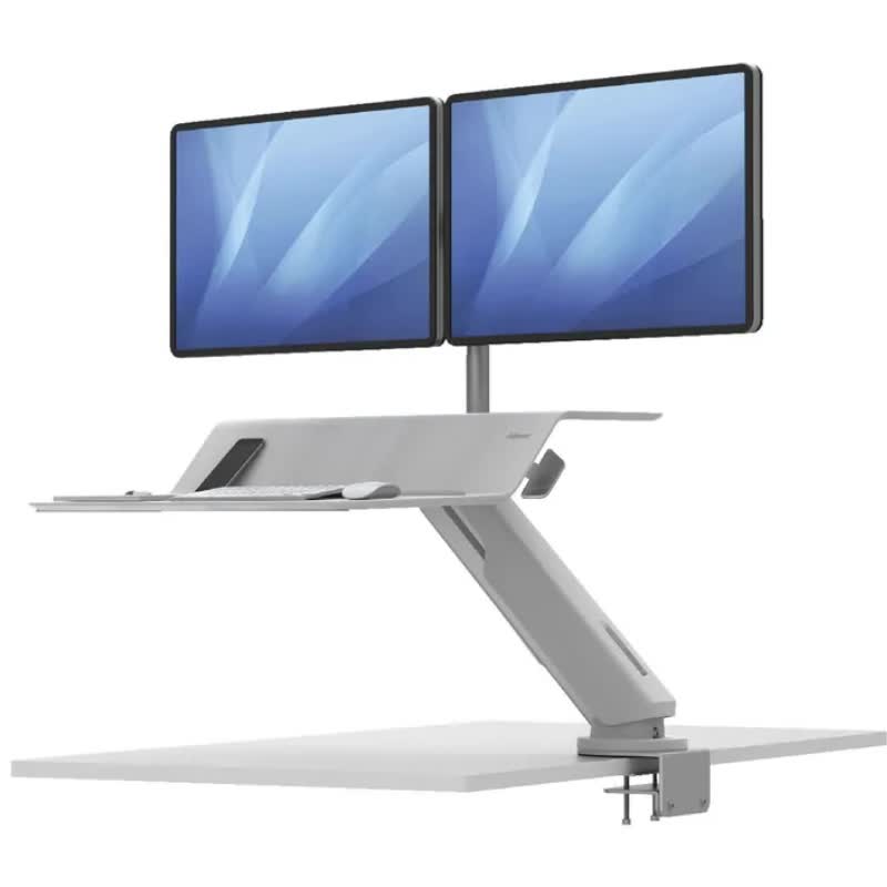 Fellowes Lotus RT Sit Stand Dual Desk White