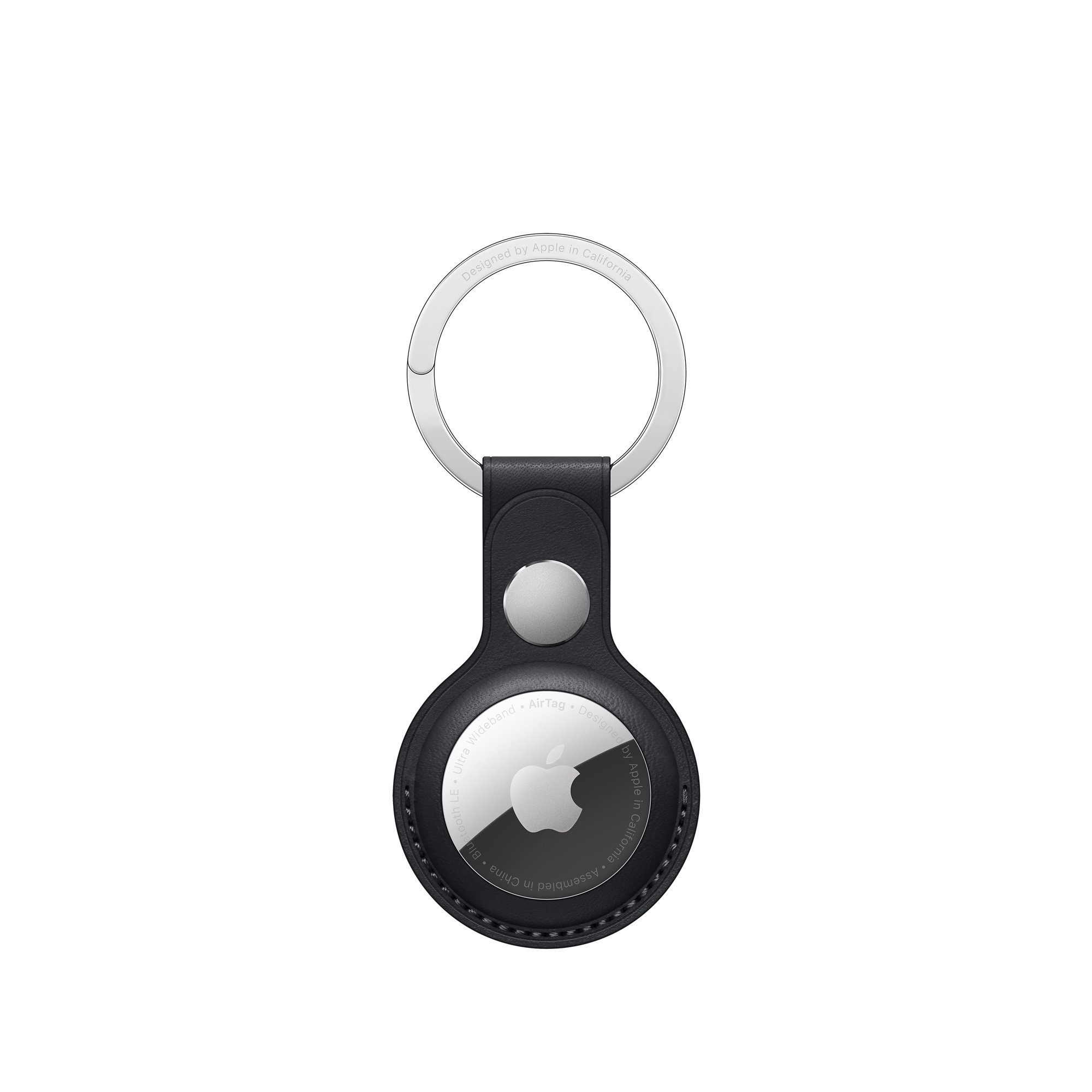 AIRTAG LEATHER KEY RING MIDNIGHT