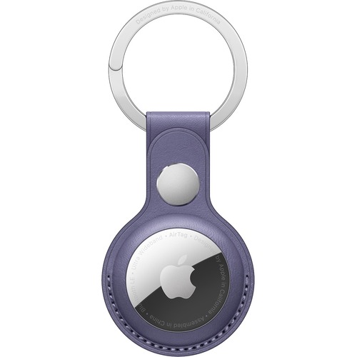 AIRTAG LEATHER KEY RING WISTERIA