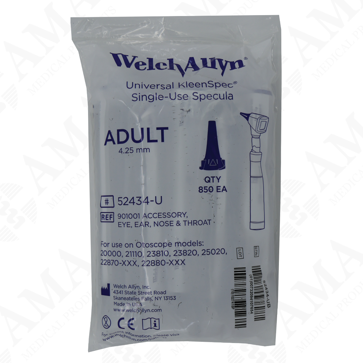 4 25mm Universal KleenSpec Disposable Adult Ear Specula