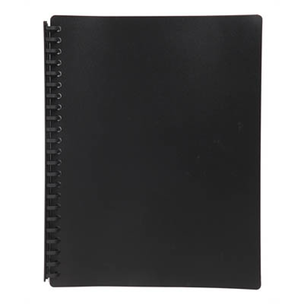 MARBIG DISPLAY BOOK REFILLABLE 20 POCKET A4 BLACK